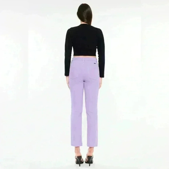 Kancan Zandria Ultra High Rise 90’s Straight Leg Jean size 6/28 in Lavender - Picture 2 of 12